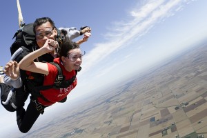 sky-diving